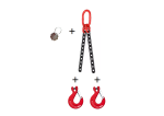 Zawiesie łańcuchowe 2-cięgnowe 11,2t z hakiem widełkowym L-1,0m