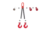 Zawiesie łańcuchowe 2-cięgnowe 2,8t z hakiem widełkowym L-1,5m