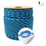 Lina Polipropylenowa NIEBIESKA z cętkami ø 4 mm wytrzymałość 180 kg 1mb
