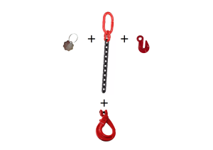 Zawiesie łańcuchowe 1-cięgnowe 3,15 t z hakiem bezpiecznym 3,5 m 