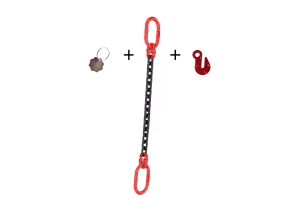Zawiesie łańcuchowe 1-cięgnowe 12,5t z ogniwem 4,5 m